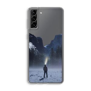 CaseCompany Wanderlust: Samsung Galaxy S21 Plus Transparant Hoesje