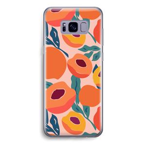 CaseCompany Perzik: Samsung Galaxy S8 Transparant Hoesje