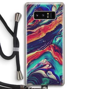 CaseCompany Chameleon Sun: Samsung Galaxy Note 8 Transparant Hoesje met koord