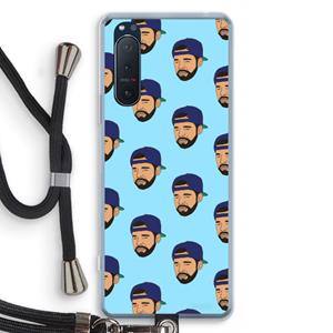 CaseCompany Drake Away: Sony Xperia 5 II Transparant Hoesje met koord