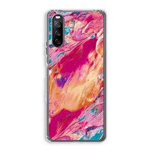 CaseCompany Pastel Echoes: Sony Xperia 10 III Transparant Hoesje