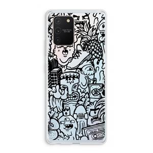 CaseCompany Vexx Black Mixtape: Samsung Galaxy S10 Lite Transparant Hoesje