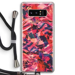 CaseCompany California: Samsung Galaxy Note 8 Transparant Hoesje met koord