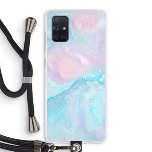 CaseCompany Fantasie pastel: Samsung Galaxy A71 Transparant Hoesje met koord