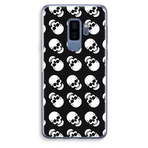 CaseCompany Musketon Skulls: Samsung Galaxy S9 Plus Transparant Hoesje