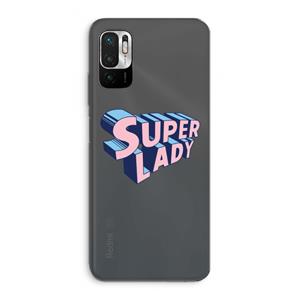 CaseCompany Superlady: Xiaomi Redmi Note 10 5G Transparant Hoesje