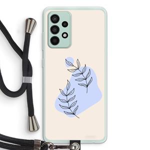 CaseCompany Leaf me if you can: Samsung Galaxy A52s 5G Transparant Hoesje met koord