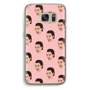 CaseCompany Ugly Cry Call: Samsung Galaxy S7 Transparant Hoesje