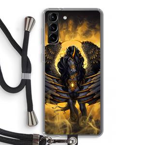 CaseCompany Pegasus: Samsung Galaxy S21 Plus Transparant Hoesje met koord