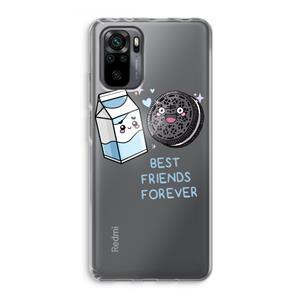 CaseCompany Best Friend Forever: Xiaomi Redmi Note 10 Pro Transparant Hoesje