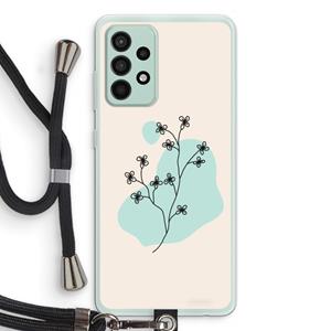 CaseCompany Love your petals: Samsung Galaxy A52s 5G Transparant Hoesje met koord