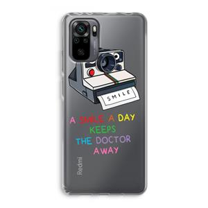 CaseCompany Smile: Xiaomi Redmi Note 10 Pro Transparant Hoesje