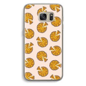CaseCompany You Had Me At Pizza: Samsung Galaxy S7 Transparant Hoesje