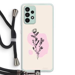 CaseCompany Roses are red: Samsung Galaxy A52s 5G Transparant Hoesje met koord