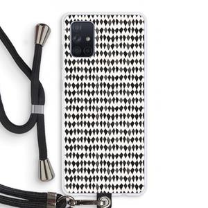 CaseCompany Crazy shapes: Samsung Galaxy A71 Transparant Hoesje met koord