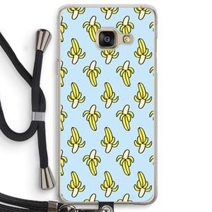 CaseCompany Bananas: Samsung Galaxy A3 (2016) Transparant Hoesje met koord