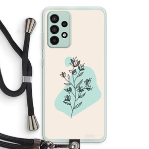 CaseCompany Violets are blue: Samsung Galaxy A52s 5G Transparant Hoesje met koord