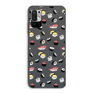 CaseCompany Sushi time: Xiaomi Redmi Note 10 5G Transparant Hoesje