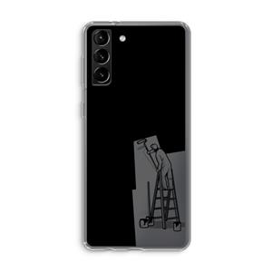 CaseCompany Musketon Painter: Samsung Galaxy S21 Plus Transparant Hoesje