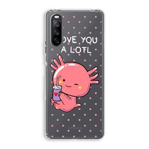 CaseCompany Love You A Lotl: Sony Xperia 10 III Transparant Hoesje
