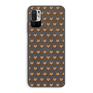 CaseCompany Poop emoji: Xiaomi Redmi Note 10 5G Transparant Hoesje