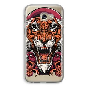 CaseCompany Tiger and Rattlesnakes: Samsung Galaxy A5 (2017) Transparant Hoesje