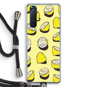 CaseCompany When Life Gives You Lemons...: Sony Xperia 5 II Transparant Hoesje met koord