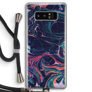 CaseCompany Light Years Beyond: Samsung Galaxy Note 8 Transparant Hoesje met koord