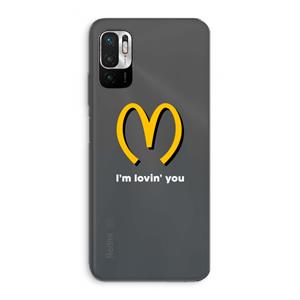 CaseCompany I'm lovin' you: Xiaomi Redmi Note 10 5G Transparant Hoesje