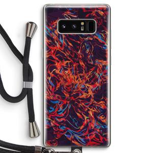 CaseCompany Lucifer: Samsung Galaxy Note 8 Transparant Hoesje met koord