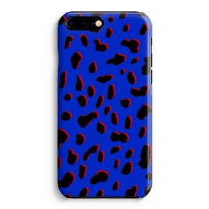 CaseCompany Blue Leopard: Volledig Geprint iPhone 7 Plus Hoesje