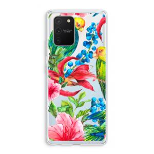 CaseCompany Papegaaien: Samsung Galaxy S10 Lite Transparant Hoesje