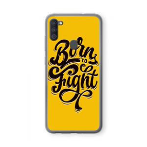 CaseCompany Born to Fight: Samsung Galaxy A11 Transparant Hoesje