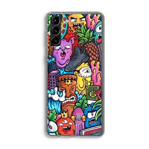 CaseCompany Vexx Mixtape: Samsung Galaxy S21 Plus Transparant Hoesje