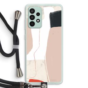 CaseCompany Lava: Samsung Galaxy A52s 5G Transparant Hoesje met koord