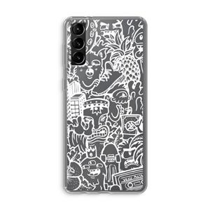 CaseCompany Vexx Mixtape #2: Samsung Galaxy S21 Plus Transparant Hoesje