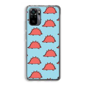 CaseCompany Dinosawrr: Xiaomi Redmi Note 10 Pro Transparant Hoesje