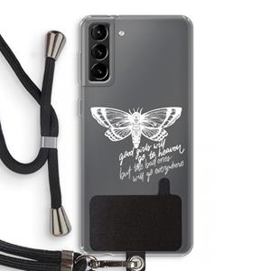 CaseCompany Good or bad: Samsung Galaxy S21 Plus Transparant Hoesje met koord