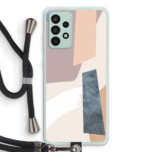 CaseCompany Luca: Samsung Galaxy A52s 5G Transparant Hoesje met koord