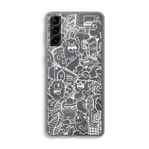 CaseCompany Vexx City #2: Samsung Galaxy S21 Plus Transparant Hoesje