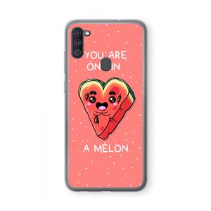 CaseCompany One In A Melon: Samsung Galaxy A11 Transparant Hoesje