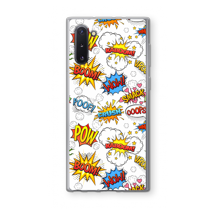CaseCompany Pow Smack: Samsung Galaxy Note 10 Transparant Hoesje