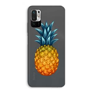 CaseCompany Grote ananas: Xiaomi Redmi Note 10 5G Transparant Hoesje