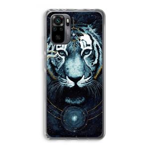 CaseCompany Darkness Tiger: Xiaomi Redmi Note 10 Pro Transparant Hoesje