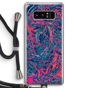 CaseCompany Sleeping Dreams: Samsung Galaxy Note 8 Transparant Hoesje met koord