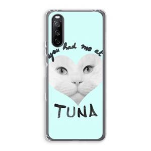 CaseCompany You had me at tuna: Sony Xperia 10 III Transparant Hoesje