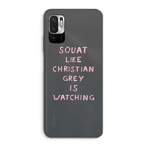 CaseCompany Christian Grey: Xiaomi Redmi Note 10 5G Transparant Hoesje