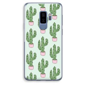 CaseCompany Cactus Lover: Samsung Galaxy S9 Plus Transparant Hoesje