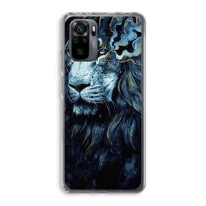 CaseCompany Darkness Lion: Xiaomi Redmi Note 10 Pro Transparant Hoesje