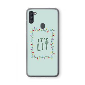 CaseCompany It's Lit: Samsung Galaxy A11 Transparant Hoesje